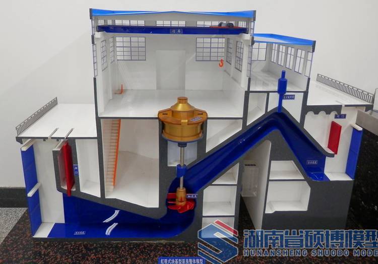 武汉大学虹吸式块基泵房模型